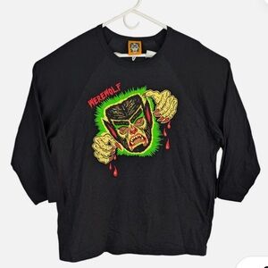 Ben Cooper x Vixen Micheline Pitt Werewolf Raglan Baseball Tee VGUC Size XL